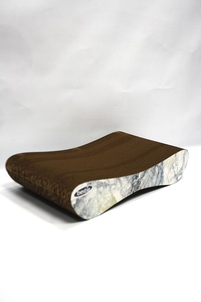 Bestie Set of 2 - Cat Scratching Sofa Cardboard Cat Scratching Horizontal Scratching- 3D Marble Pattern