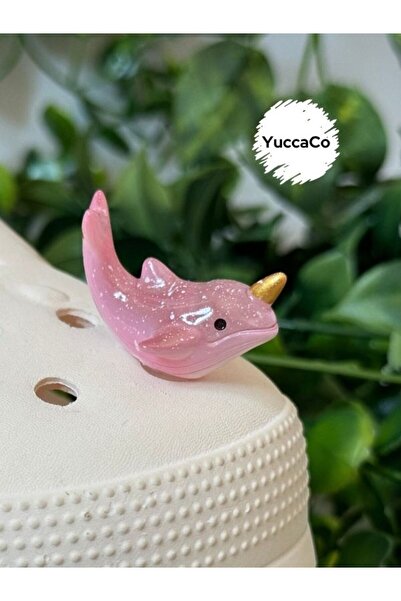Crocs Karanlıkta Parlayan Balina 3D Terlik Süsü/Üç Boyutlu Balinalı Terlik Charmı/Balık Jibbitz
