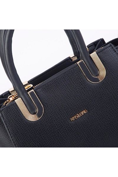 Nas Bag Vera Bag Nas Bag Women's Stylish Three Compartment Hand and Crossbody Bag Black