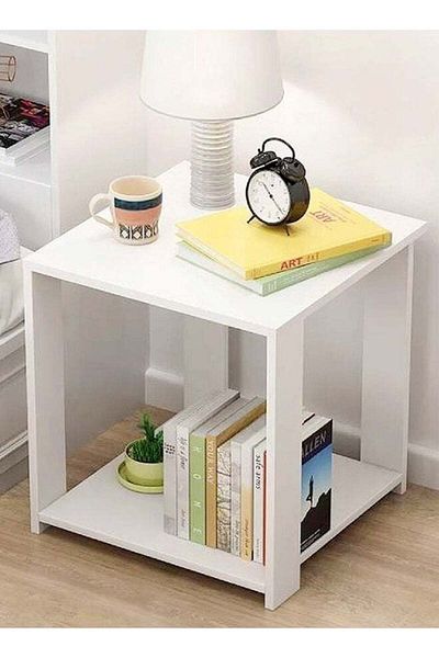 Raffine 2-Tiers Multifunction Bedside Table Nightstand Simple Modern Small Mini Storage Cabinet Coffee Table