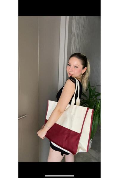 yako حقيبة دينو القماشية ذات سعة كبيرة مناسبة للشاطئ والاستخدام اليومي