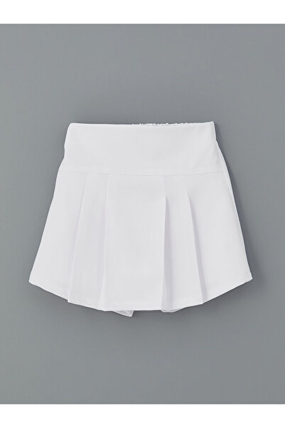 LC Waikiki Yeni Sezon Beli Lastikli Kiz Cocuk Sort Etek - S5BH31Z4