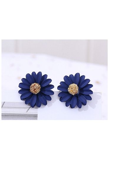 OEM Women's earrings, blue flower