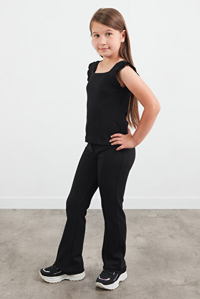 Fulla Moda Pearl Square Neck Girl's Blouse