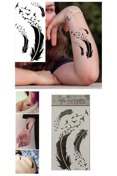 Eva Rose Minimal Geçici Dövme Bilek Boyun Kol Bacak Ve Göbek bel sırt Kadın d...