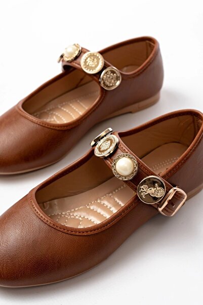 Genel Markalar İNF-6363 Taba Baret Tokalı Günlük Ayakkabı