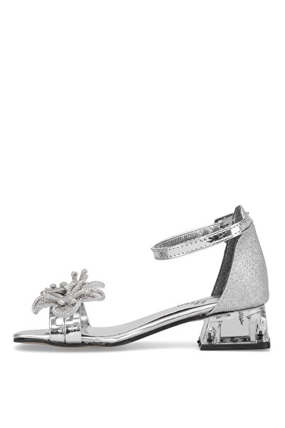 Ayakkabı Fuarı Elit Br-F-155-25Y Filet Girl's Evening Dress Shoes Silver