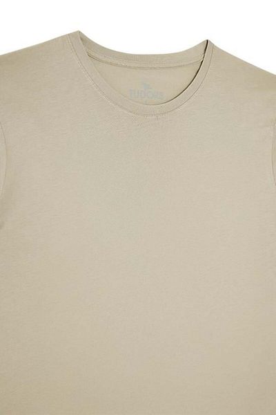 Tudors Unisex Slim Fit Slim Fit 100% Cotton Soft Textured Green Crew Neck T-Shirt