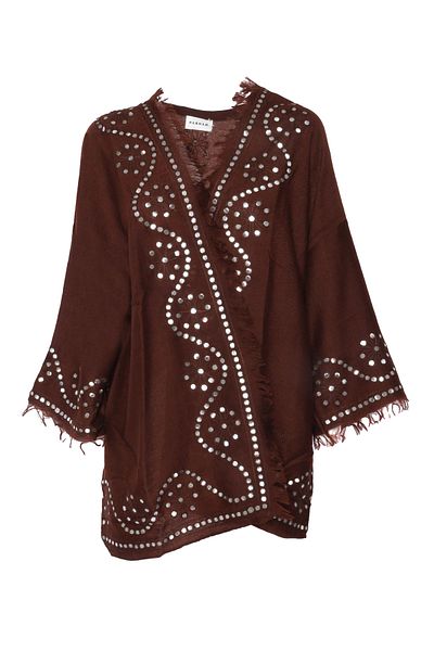 Parosh P.A.R.O.S.H. Brown cashmere shrug