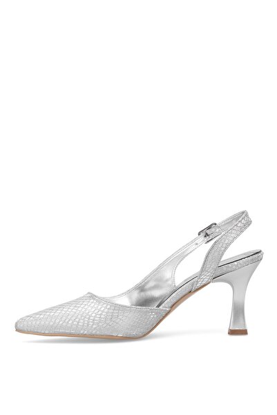 Ayakkabı Fuarı Elite Mst1180Y Women's Classic Heeled Shoes Silver