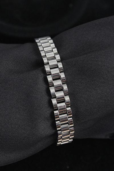 Clariss 316L Steel Cord Model Silver Color Men's Bracelet