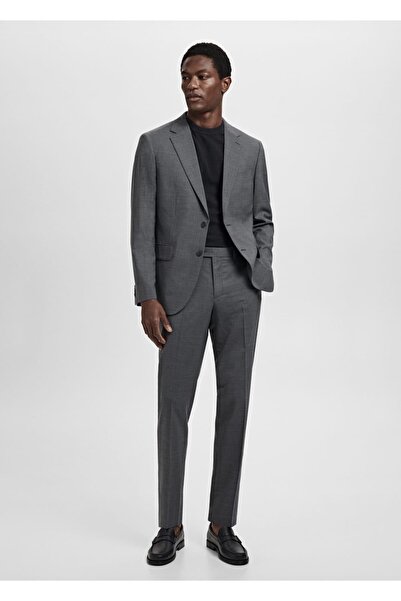 MANGO Man Turin %100 saf yün pantolon