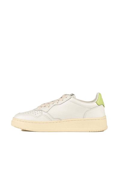 AUTRY Autry Green And White Leather Medalist Low Sneakers