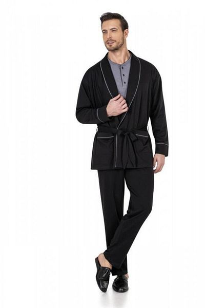 Pierre Cardin Robdoshambles Long Sleeve Pajamas Singlet Boxer Socks Groom Dowry Set