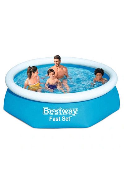 BESTWAY Piscina gonflabila, Bestway, 244 x 61 cm, 1880 l, material DuraPlus™, rotunda, albastra