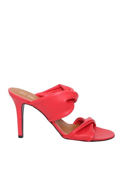Via Roma 15 Red tubolar sandals