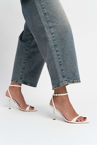 NİŞANTAŞI SHOES Sanny Sedef Matte Ankle Belt Detailed Women's Thin Heeled Shoes