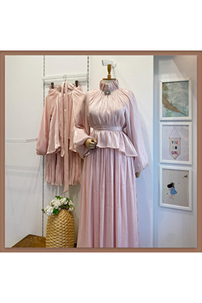 Faya Boutique Gül Kurusu Şifon Amour Takım