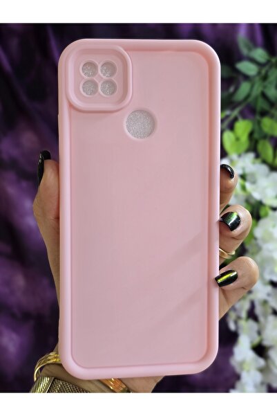 Magic Ring Xiaomi Redmi 9C Uyumlu Darbe Korumalı Köşe Destekli Mat Pembe Kılıf