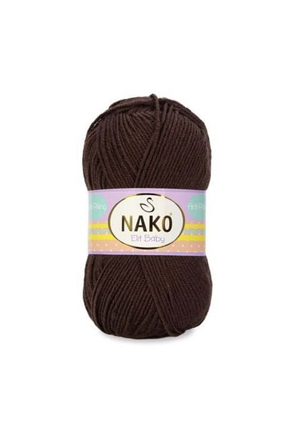 NAKO Elit Baby Anti-pilling Χειροποίητο Νήμα Παιδικής Μαλλί Χωρίς Πουπουλένια Bebe Wool 4367 Καφέ
