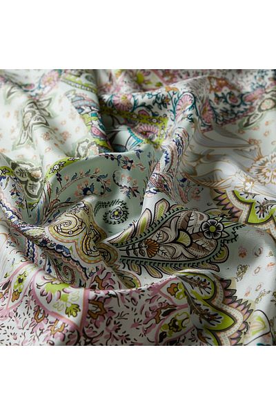 ipekevi Φουλάρι Aqua Green Silk 1273