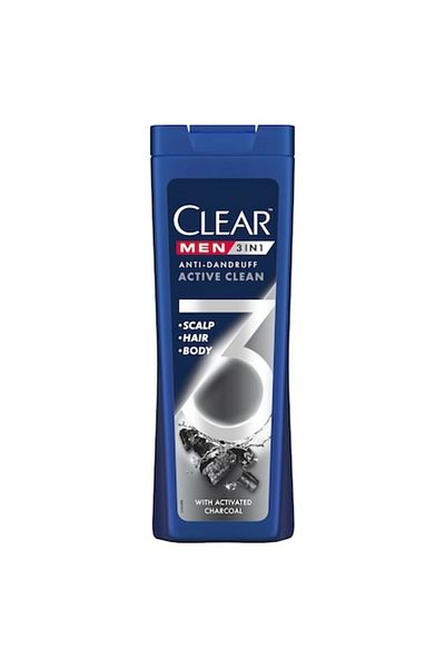 Clear Men 3in1 Active Clean Shampoo, 360 ml