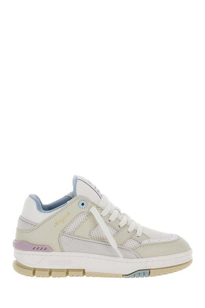 Axel Arigato 'Area Lo' White And Multicolor Sneakers With Logo Detail In Leather Blend Woman