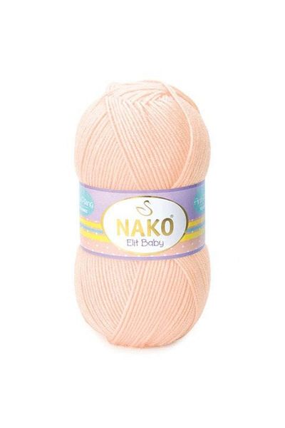 NAKO Elit Baby Anti-pilling Χειροποίητο Νήμα Βaby Wool Χωρίς Χνούδια Bebe Wool 3701 Μαλακό Ροδάκινο