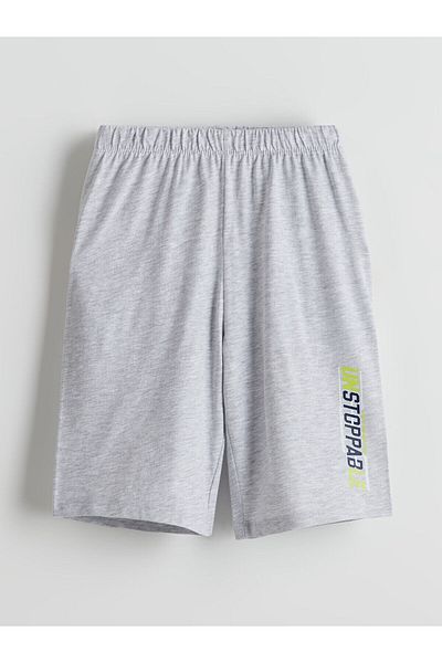 LC Waikiki Elastic Waist Boys' Pajama Shorts 2 Pack