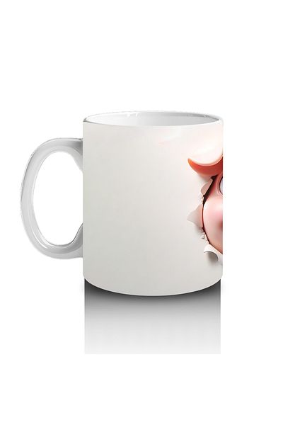 DERWARDEIN Cute Pig Mug That Makes Children Love Milk Exploding