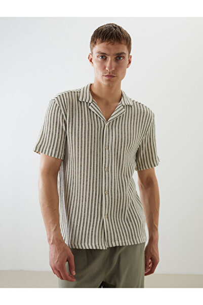 LC Waikiki Nevavm Polo Collar Striped Men's T-Shirt