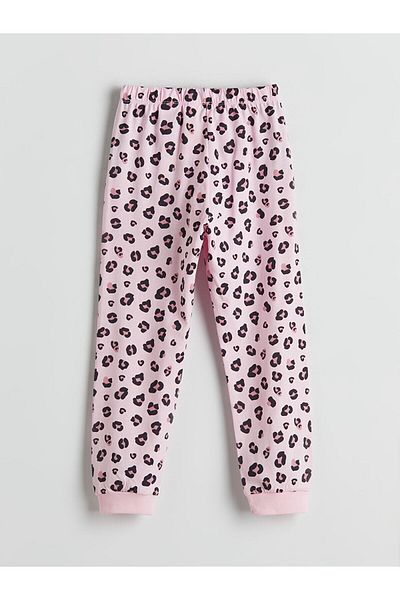LC Waikiki Partea de jos de pijama pentru fete cu imprimeu cu talie elastică