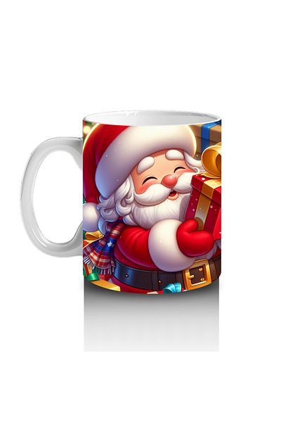 DERWARDEIN Santa Claus Gifts Mug Cup That Makes Children Love Milk