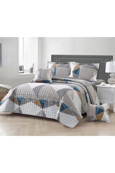 AKD Practical summer double bed quilt set to give you a refreshing summer from the finest microfiber materials