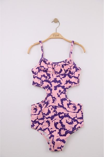 mikam Waiter Boy Big Age Patterned New Season Detailled Swimsuit/Mayokini