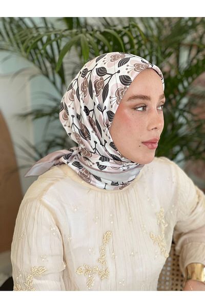 Modakaşmir Orchid Pattern Tanca Scarf
