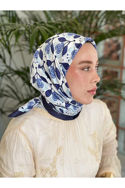 Modakaşmir Orchid Pattern Tanca Scarf