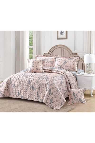 AKD Practical summer double bed quilt set to give you a refreshing summer from the finest microfiber materials