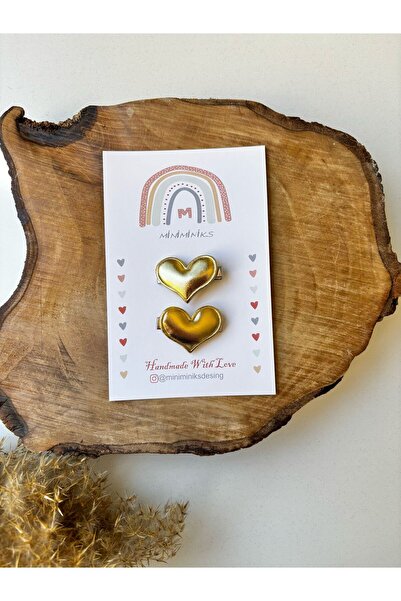 Miniminiksdesing 2-Piece Buckle with Shiny Heart Accessory