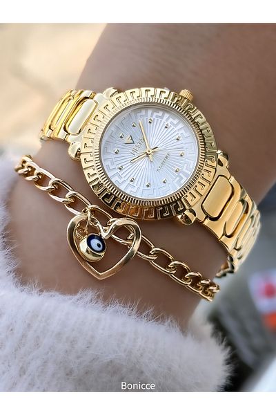 Fiesta Chain Steel Cord, Wedding, Engagement, Bridal Watch Women's Watch Bracelet Gift