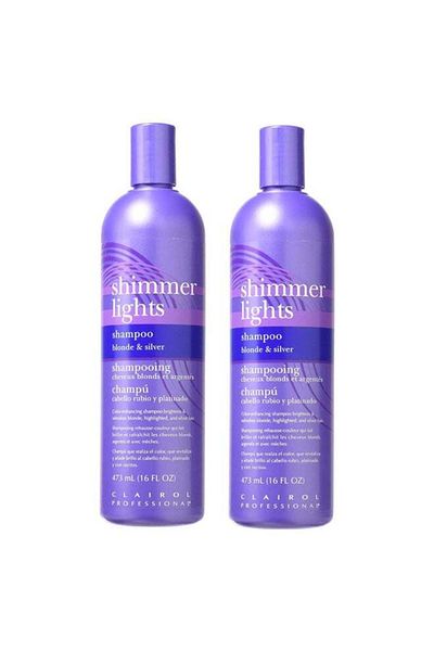Clairol Shimmer Lights Shampoo Set of Two 473ml