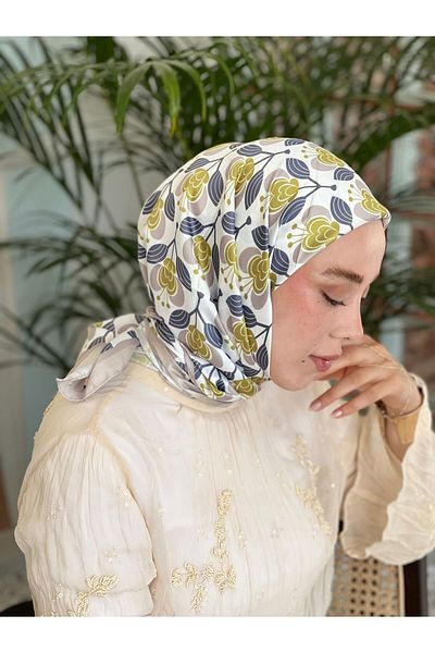 Modakaşmir Orchid Pattern Tanca Scarf