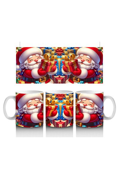 DERWARDEIN Santa Claus Gifts Mug Cup That Makes Children Love Milk