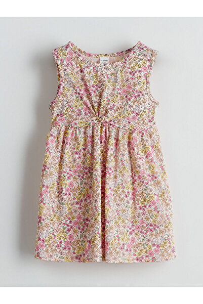 LC Waikiki Nova sezona okrugla kragna haljina za devojčice sa cvećem - S5I986Z1