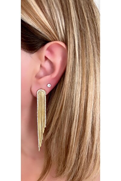 Store Diva Charm Altın Akşam Gold Küpe