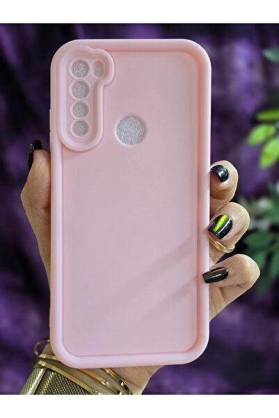 Magic Ring Xiaomi Redmi Note 8 Uyumlu Darbe Korumalı Köşe Destekli Mat Pembe ...