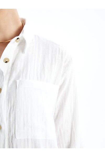 LC Waikiki Γυναικείο ίσιο πουκάμισο LCWAIKIKI Classic