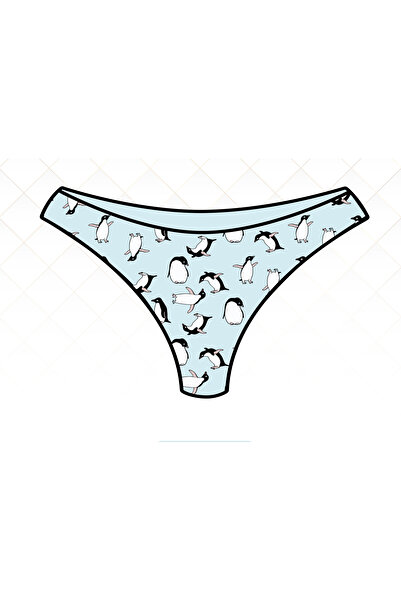 CalenStores Penguen Desenli Kadın Brazilian