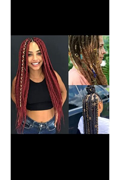 EMKSHOP 5 bucăți 1 metru (5 * 1 = 5 metri) frânghie pentru păr împletită legă...