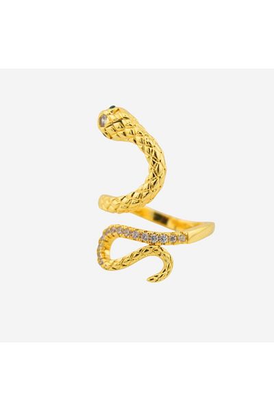 İMRAN GOLD SNAKE RING